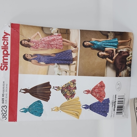 Simplicity Halter Dress Pattern Size 6-14 - Picture 6 of 6